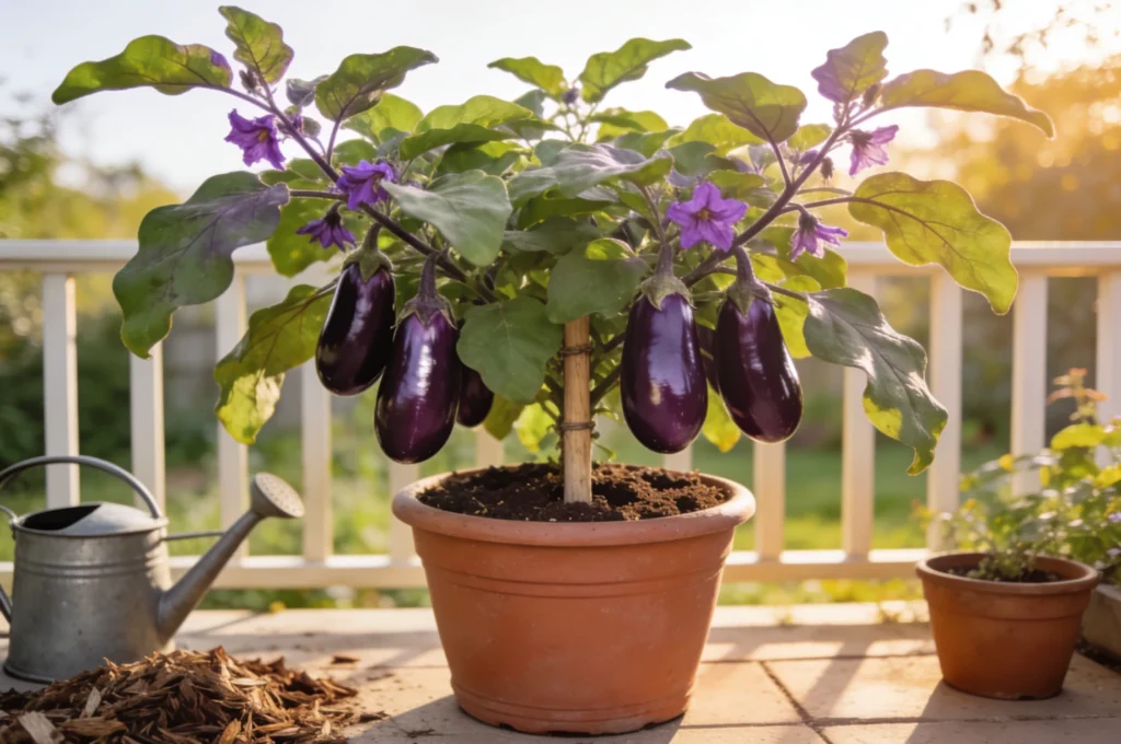 Grow Eggplant in Pots