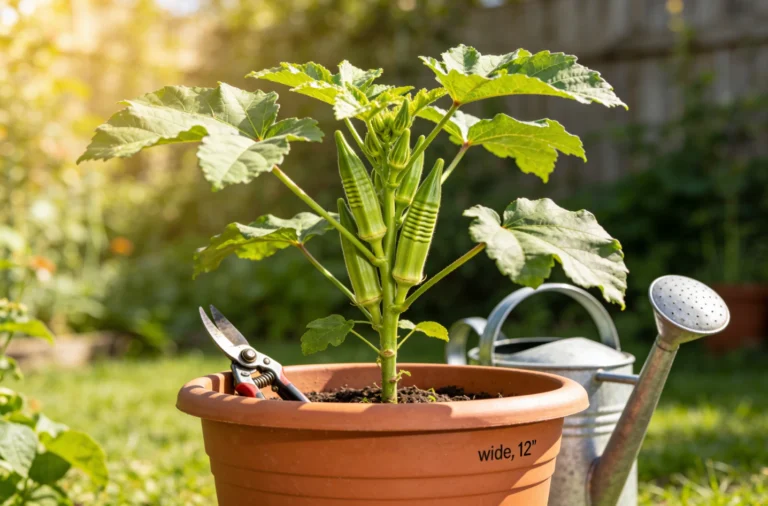 Grow Okra in Pots
